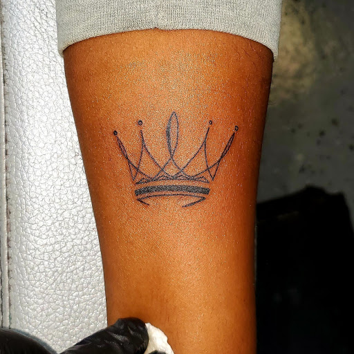 Explore guy thigh tattoo ideas, creative tattoo ideas in Cuyahoga Falls, available at Sick Skins Skin Art Studio