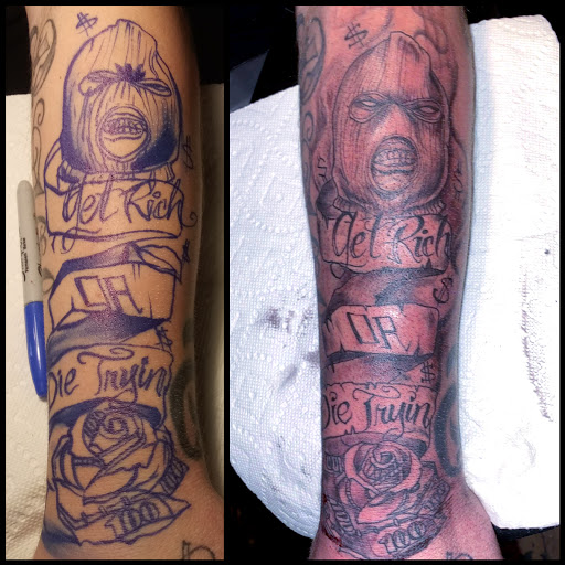 Explore punjabi tattoo ideas, creative tattoo ideas in Roanoke, available at RailYard INK