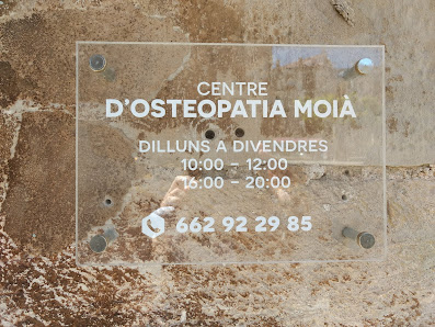 Centre d'Osteopatia Moia Carrer de Sant Sebastià, 1, El Moianès, 08180 Moià, Barcelona, España