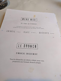 Les Enfants Perdus à Paris menu