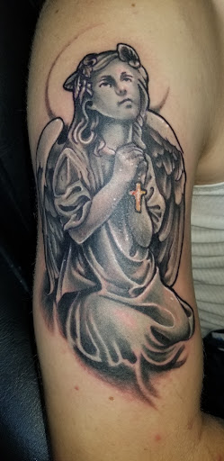 Explore amity affliction tattoo ideas, creative tattoo ideas in Angola, available at Hoodlum Ink