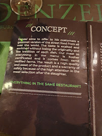 Restaurant Denzel à Milan - menu / carte