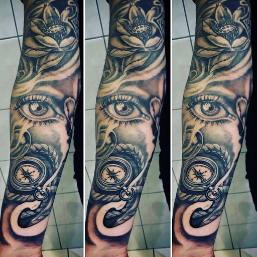 Explore tribal tattoo cover up ideas, creative tattoo ideas in New York, available at Redink Tattoo Studio