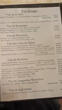 Restaurant français La Petite Chaise à Paris (la carte)