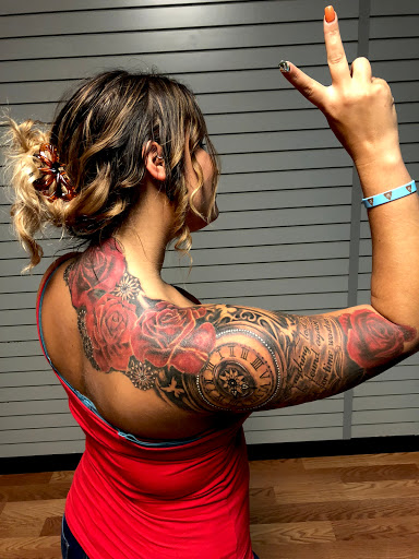 Explore knee cap tattoo ideas for men, creative tattoo ideas in Covington, available at Cupid Slave Tattoo Company