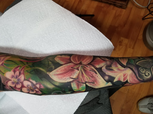 Explore disco elysium tattoo ideas, creative tattoo ideas in Pueblo, available at Spellbound Electric Tattoos