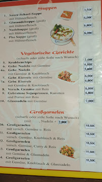 Restaurant asiatique Asia Imbiss à Fehrbellin (le menu)