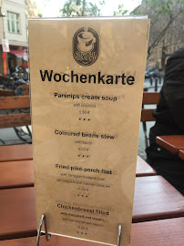 Café Kaffeehaus SowohlAlsAuch à Berlin (le menu)