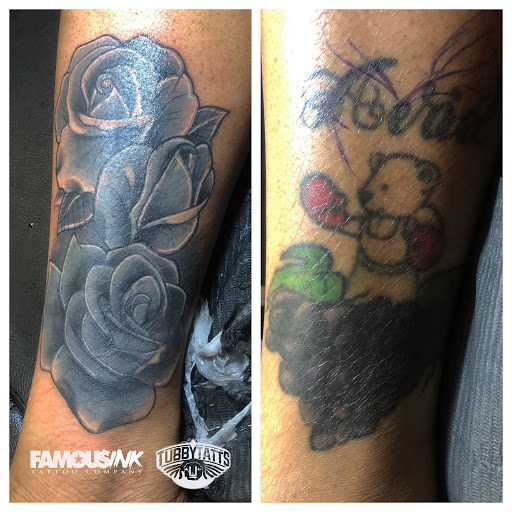 Explore tattoo ideas on ribs for guys, creative tattoo ideas in Hammond, available at Famous Ink, Inc.