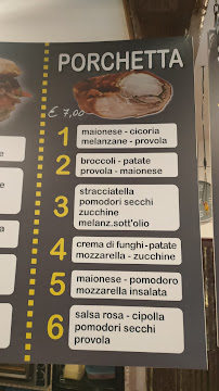 Restauration rapide Panineria da Manolo à Rome (la carte)