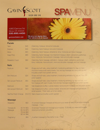 Beauty Salon «Gavin Scott Salon & Spa», reviews and photos, 4960 Darrow Rd, Stow, OH 44224, USA