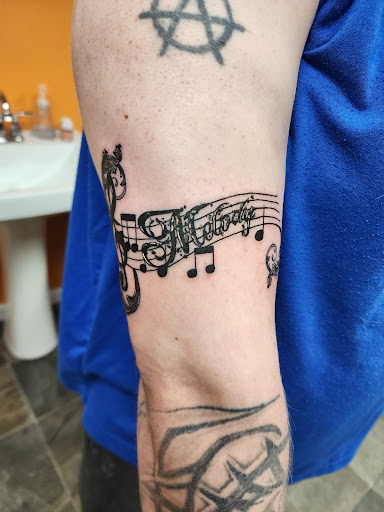 Explore gore tattoo ideas, creative tattoo ideas in Dickinson, available at Creative InSight Tattoo