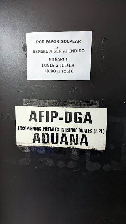 Aduana afip correo argentino