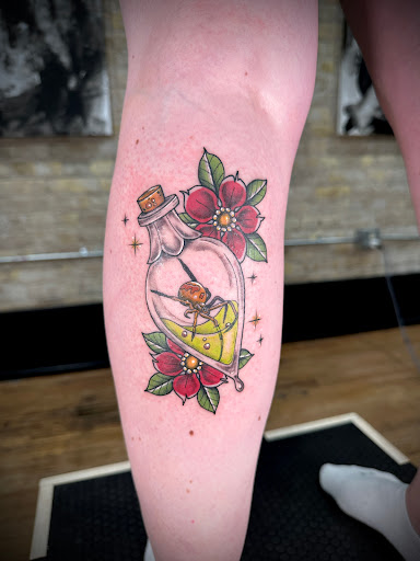 Explore moon and star tattoo ideas, creative tattoo ideas in Dillon, available at Lacuna Studios