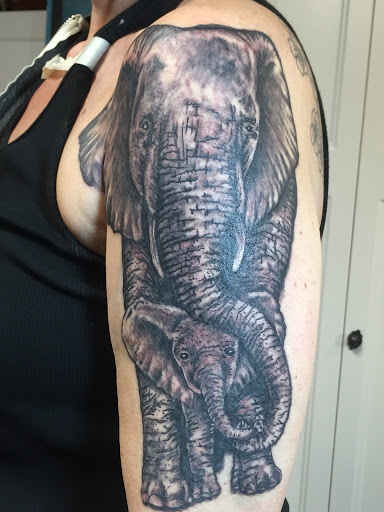 Explore phases of the moon tattoo ideas, creative tattoo ideas in West Branch, available at Gray Goat Tattoo and Piercing