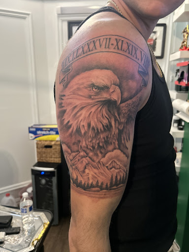 Explore mad max tattoo ideas, creative tattoo ideas in Cromwell, available at Warpath Studio