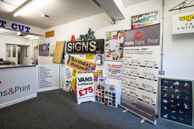 Alpha Signs & Print - Sign Makers and Garment Printers - Stoke-on-Trent