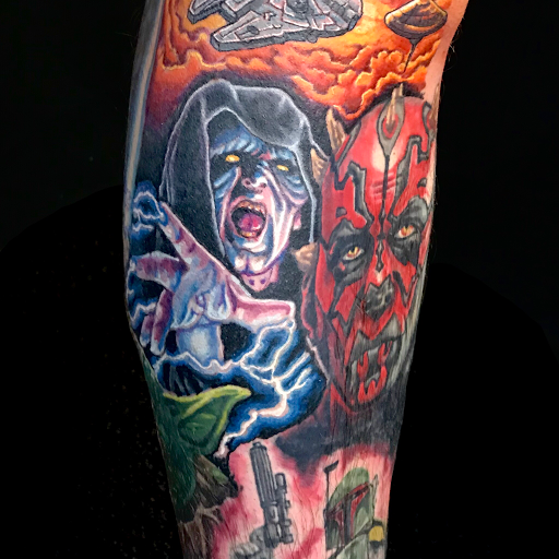 Explore arch angel tattoo ideas, creative tattoo ideas in Ocean View, available at Moonlight Tattoo