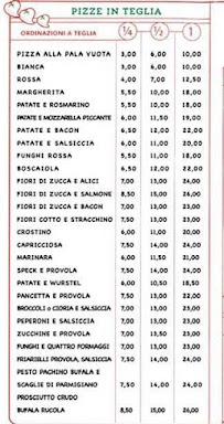 Menu du Alice Pizza à Frascati