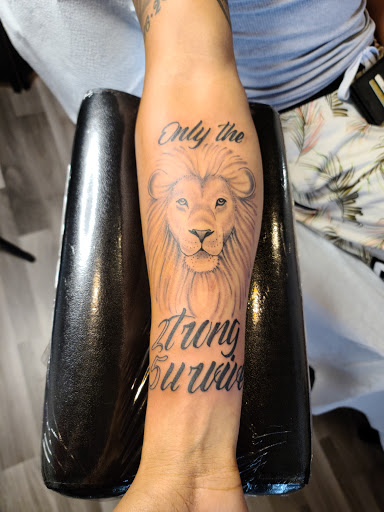 Explore hunting tattoo ideas, creative tattoo ideas in Clarkston, available at Rogue Tattoo