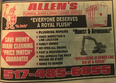Allen's Plumbing Sewer and Drain Cleaning Services