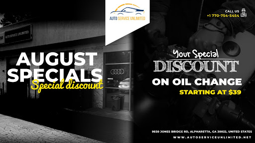 Auto Repair Shop «Auto Service Unlimited», reviews and photos, 9930 Jones Bridge Rd, Alpharetta, GA 30022, USA