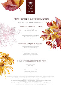 Ristorante Le Fief à Oleggio Castello menu