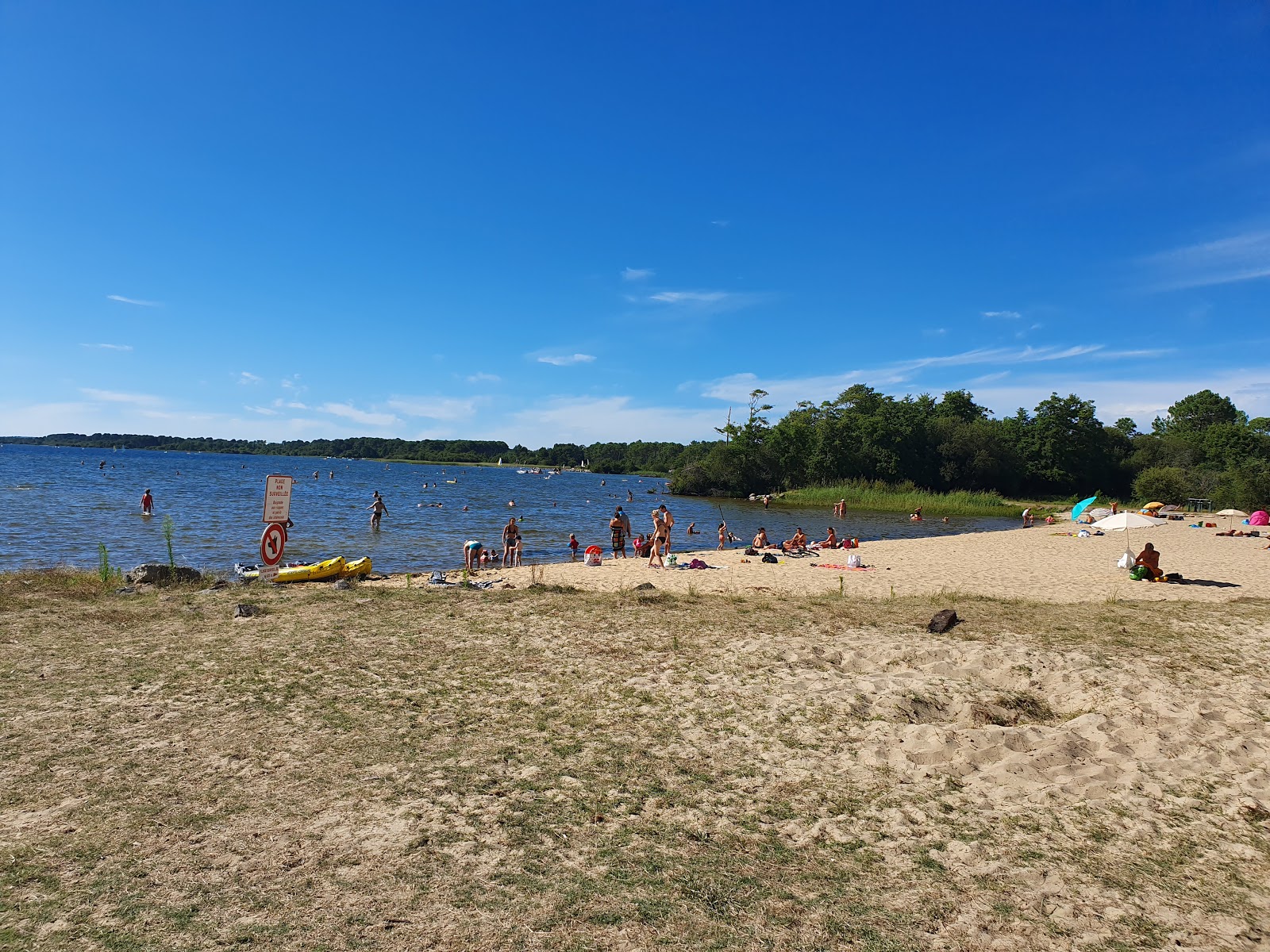 Foto di Plage Parentis en Born con una superficie del sabbia beige