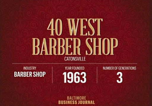 Barber Shop «40 West Barber & Style Shop», reviews and photos, 722 N Rolling Rd, Catonsville, MD 21228, USA