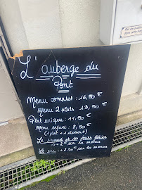 Restaurant français L'Auberge du Pont à Savonnières (la carte)