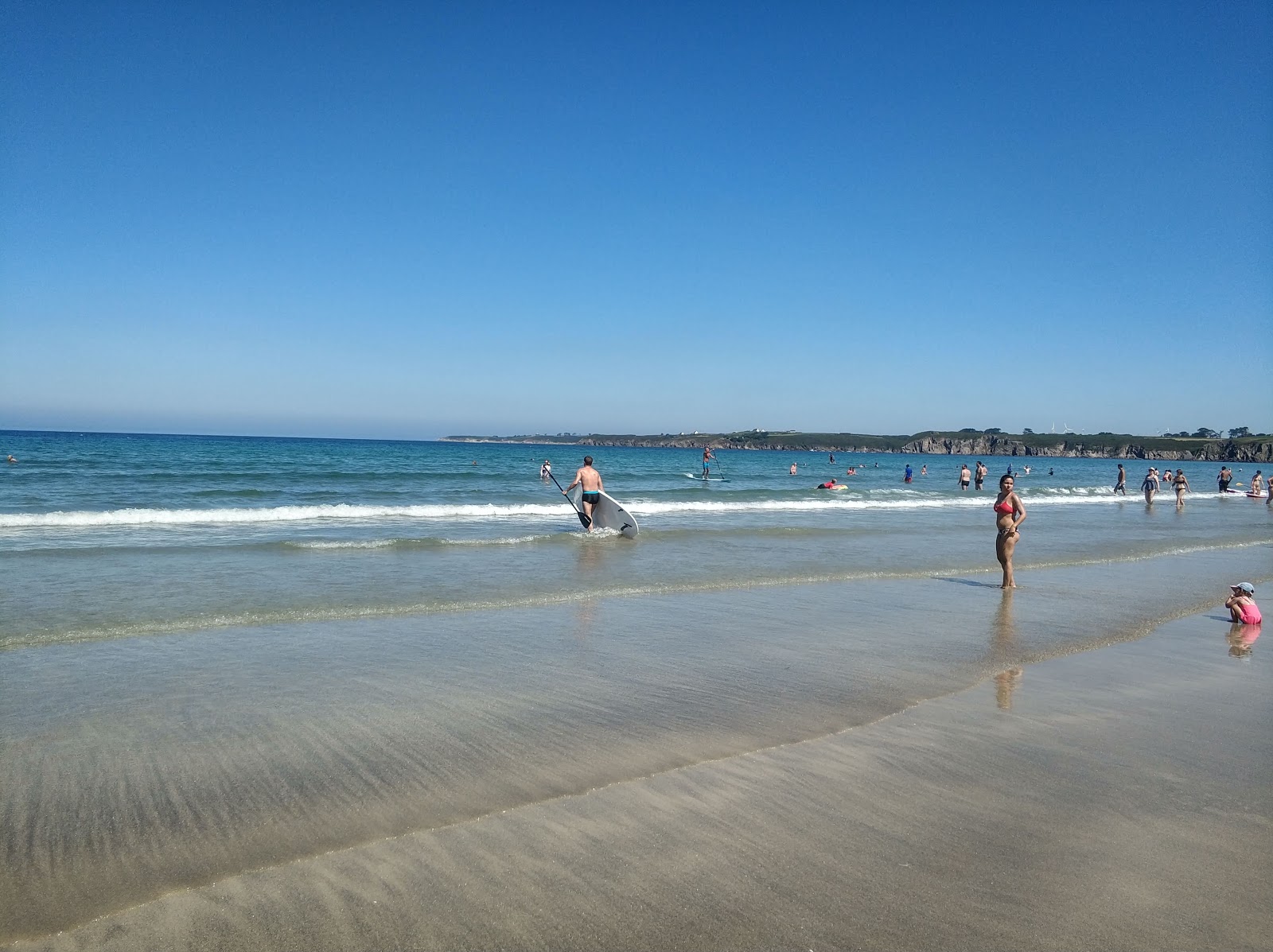 Plage des Blancs Sablons'in fotoğrafı uzun koy ile birlikte
