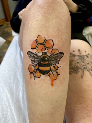 Explore small moon tattoo ideas, creative tattoo ideas in Adrian, available at Good Life Tattoo Co.
