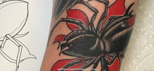 Explore black ink tattoo ideas, creative tattoo ideas in Hartselle, available at Kingdom Minds Ink