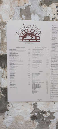 Pizzeria Vecchio Forno à Tropea (la carte)
