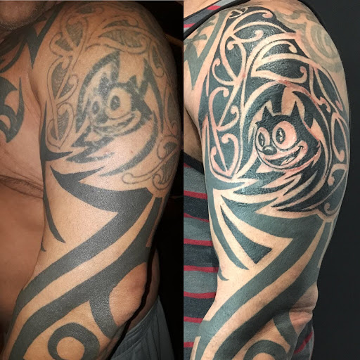 Explore mother and father tattoo ideas, creative tattoo ideas in Scarsdale, available at Damm Nice Tattoo & Body Art