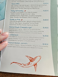 Restaurant de hamburgers CHILLERS - Bar & Restaurant - Wings - Bochum à Bochum (le menu)