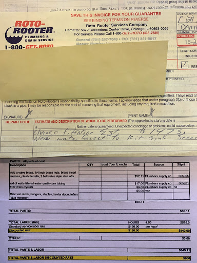 Plumber «Roto-Rooter Plumbing & Drain Service», reviews and photos, 175 Maple St, Stoughton, MA 02072, USA