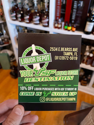 Liquor Store «Liquor Depot», reviews and photos, 2534 E Bearss Ave, Tampa, FL 33613, USA