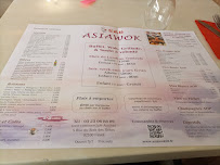 Restaurant chinois Asiawok à Fayet (le menu)