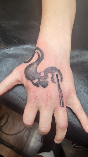 Explore angel of death tattoo ideas, creative tattoo ideas in Lewiston, available at Walkins tattoos studio