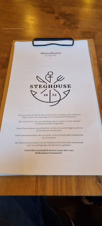 Steghouse am Chiemsee à Gstadt am Chiemsee menu