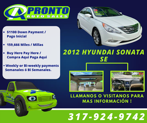 Used Car Dealer «Pronto Auto Sales», reviews and photos, 2545 Lafayette Rd, Indianapolis, IN 46222, USA