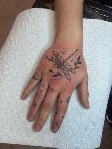 Explore crystal name tattoo ideas, creative tattoo ideas in Winston Salem, available at Garden of Ink Studio