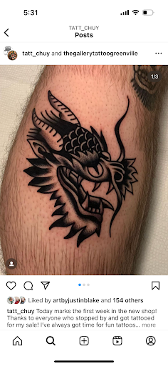 Explore arm blackout tattoo ideas, creative tattoo ideas in Spartanburg, available at The Gallery Tattoo Shop Spartanburg