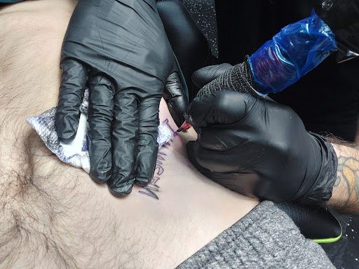 Explore ankle chain tattoo ideas, creative tattoo ideas in Fort Myers, available at Loyal 2 The Coil Tattoos & Piercings (Edison Mall Location Entrance F)