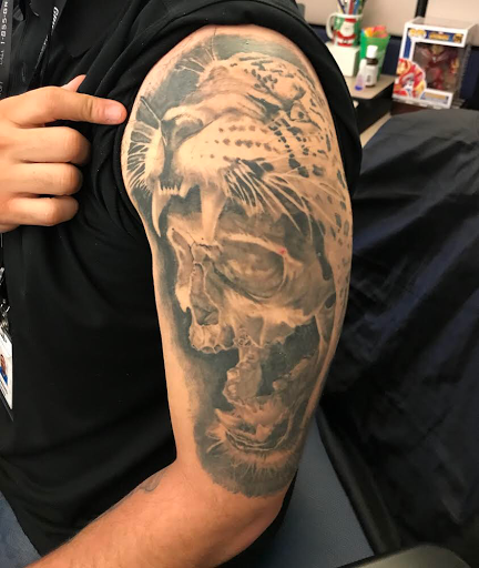 Explore dice tattoo ideas, creative tattoo ideas in Norcross, available at JP Alfonso Studios