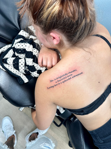 Explore cute finger tattoo ideas, creative tattoo ideas in Ocala, available at Beauty in a Canvas Tattoo and Art Gallery