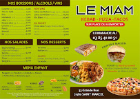 Menu du Pizza - Kebab Le Miam à Saint-Marcel