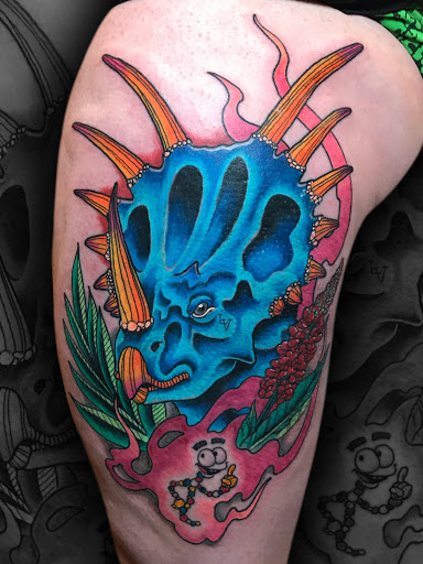 Explore neck tattoo idea, creative tattoo ideas in Ballston Spa, available at Ransom Tattoo Gallery