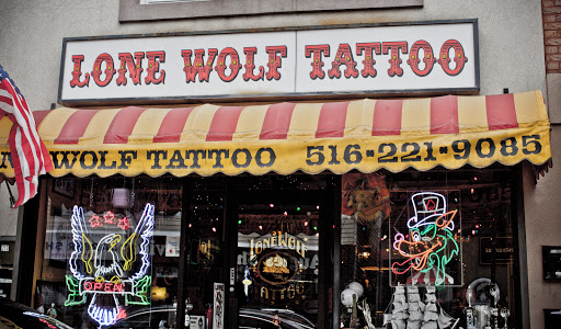 Tattoo Shop «LONE WOLF TATTOO», reviews and photos, 211 Bedford Ave, Bellmore, NY 11710, USA
